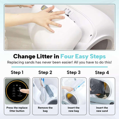 PurifyCat Self-Cleaning Litter Box - Odor Elimination for a Happier Cat and Home